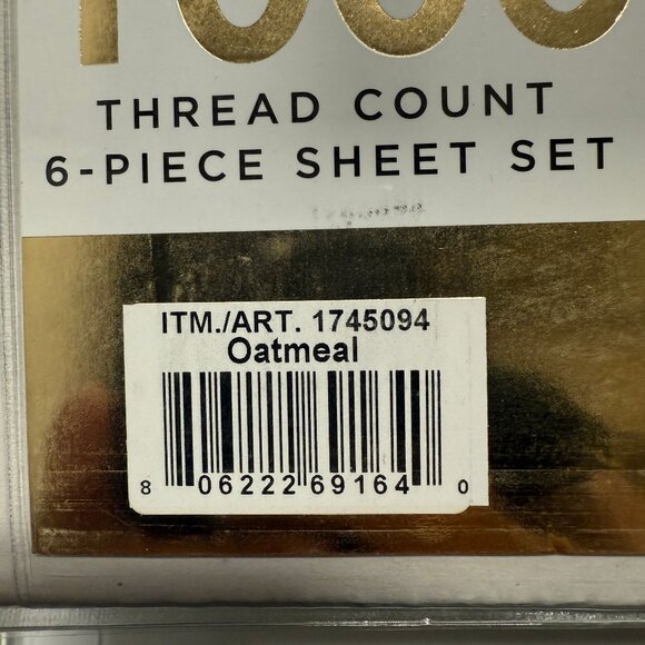 Highland Park 1000 Thread Count 6-piece Set in Bright White Size King Sheet - Picture 5 of 9